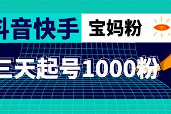 快手涨粉丝1元1000个活粉网站